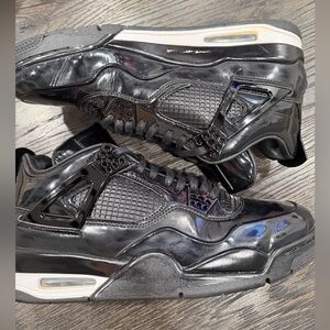 Jordan 4 11Lab4 Black Sneakers Size 10 Men's Used Condition